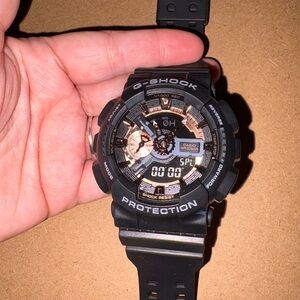 Casio G-Shock Black with Gold Accents